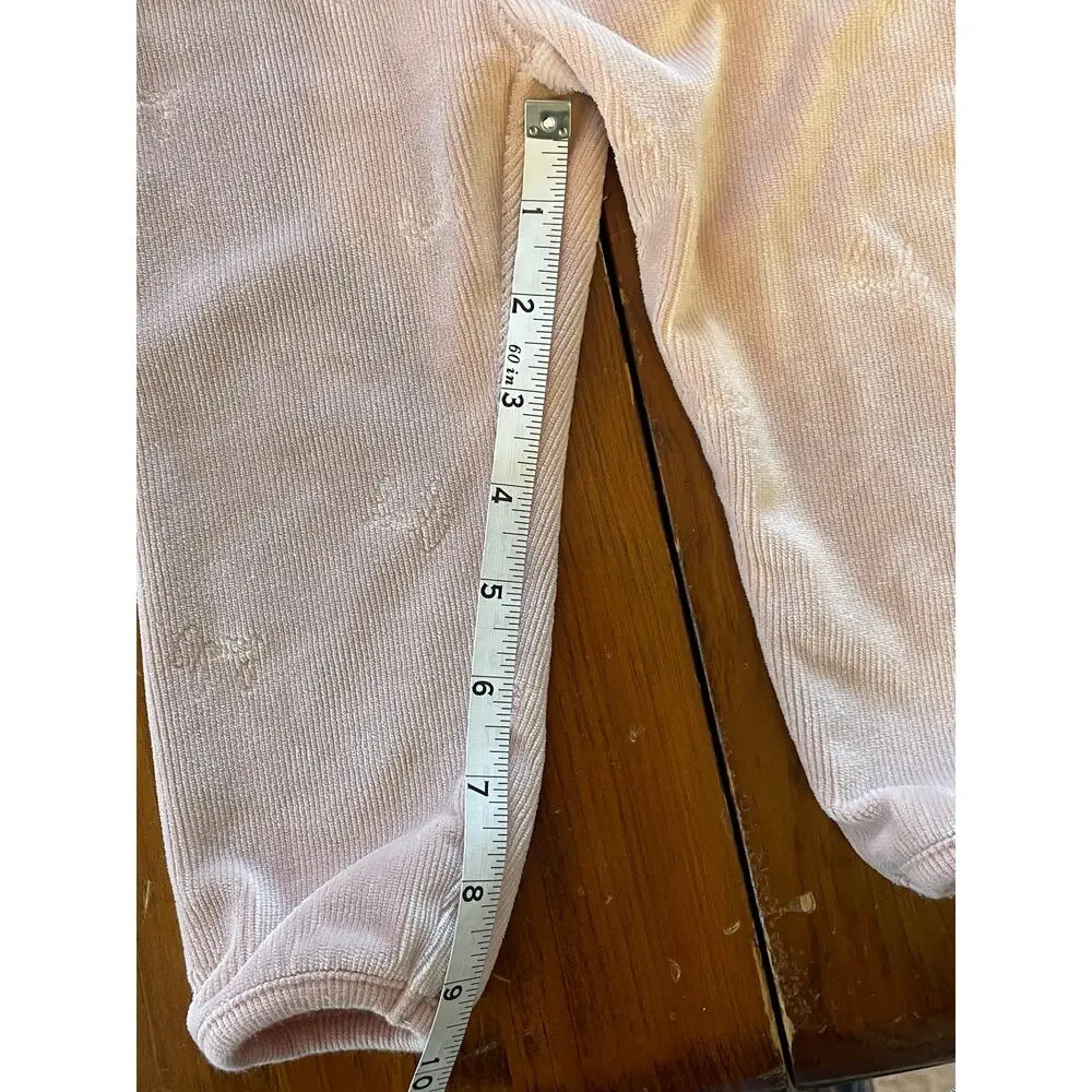 Juicy Couture Kids 12 M ​Baby Girls 2 Piece Logo Velour Jogger Set Pink Stretch - Picture 11 of 15